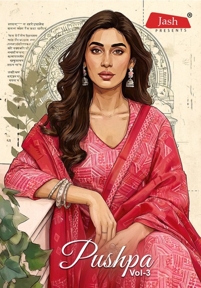 Jash Pushpa Vol 3 Pure Cotton Dress Material Collection