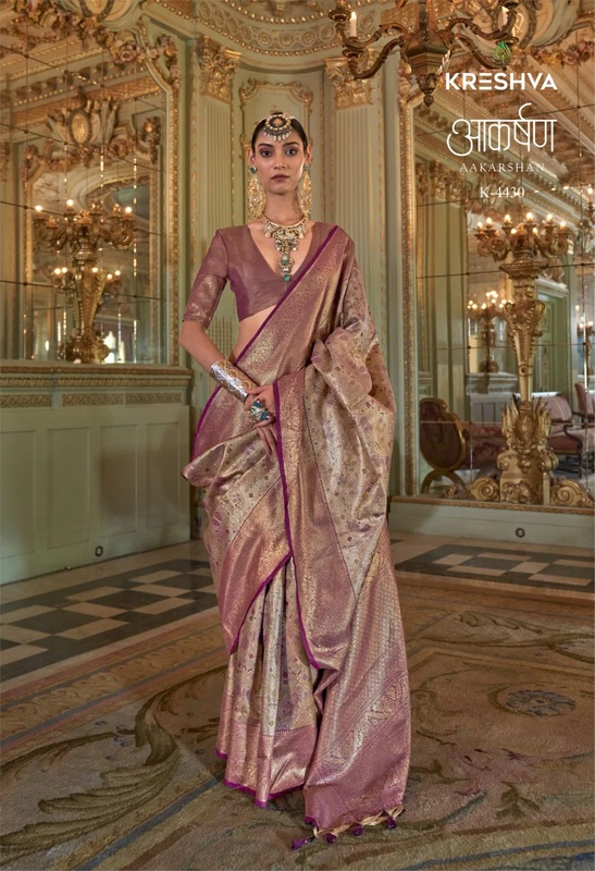 Kreshva Aakarshan Tissue Silk Traditional Wear Saree Collection