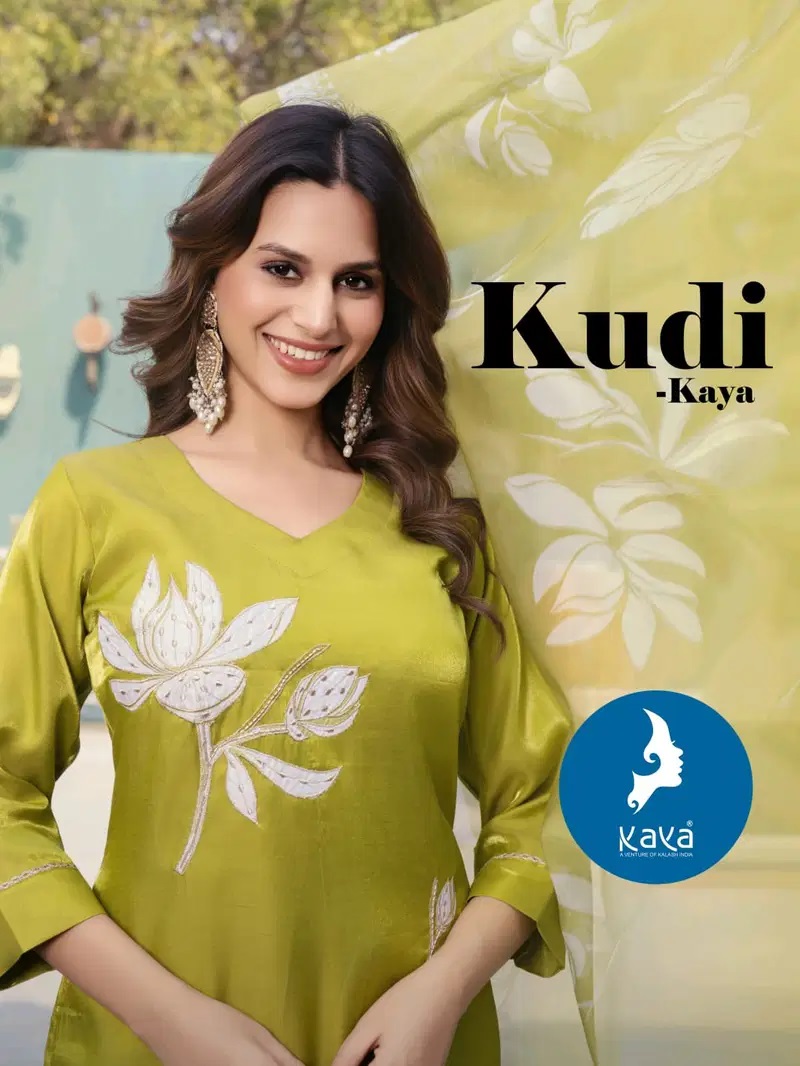 Kaya Kudi Roman Glass Daily Wear Kurti Pant And Dupatta Collection