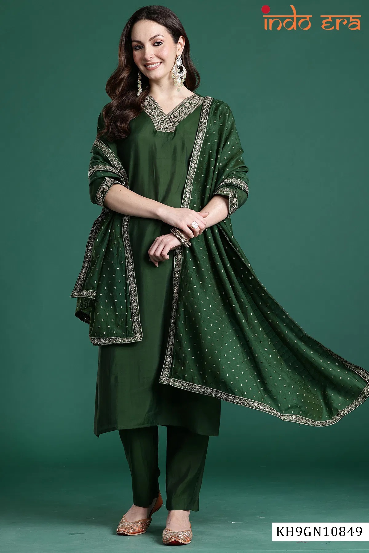 Indo Era 2616 Silk Designer Kurta With Bottom Dupatta Collection