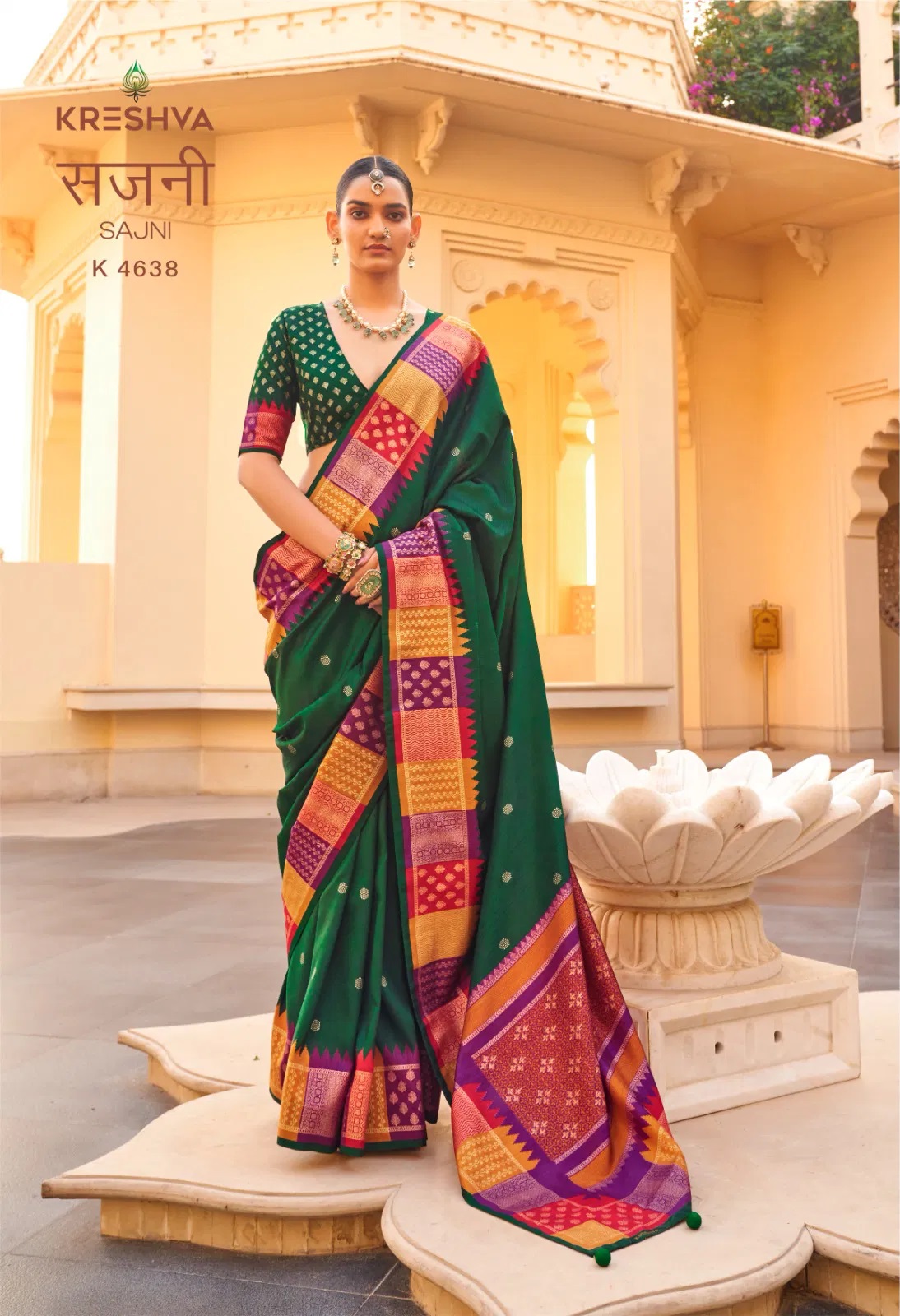 Kreshva Sajni Silk Traditional Printed Saree Collection