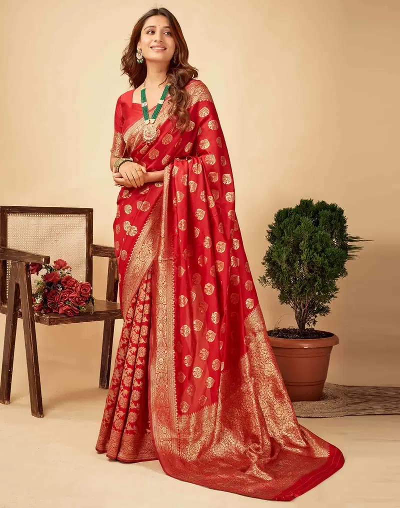 SM Pari 162 Silk Woven Work Festival Wear Saree Collection