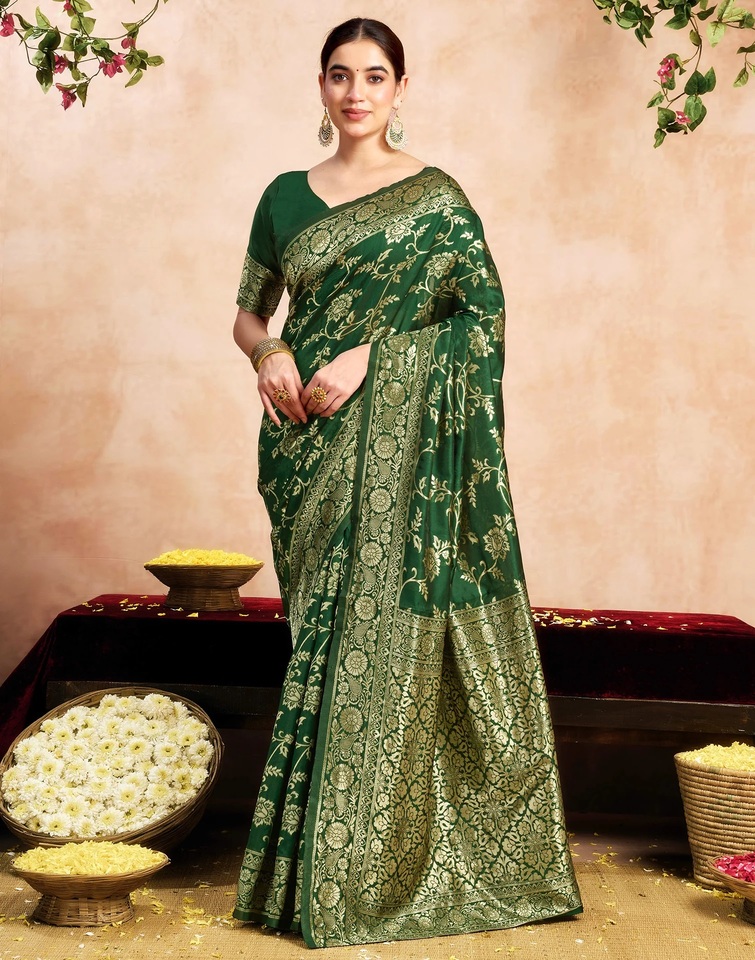 SM Pari 228 Silk Woven Work Traditional Saree Collection
