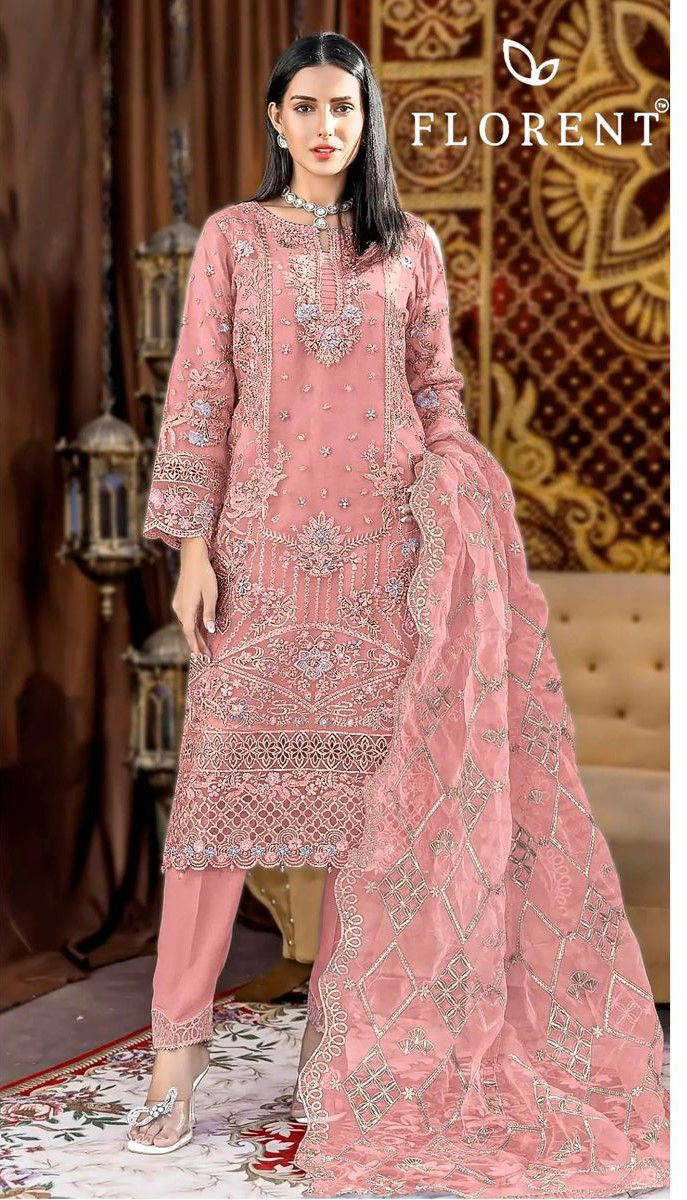 Florent D No 1058 A To D Chiffon Designer Pakistani Salwar Kameez