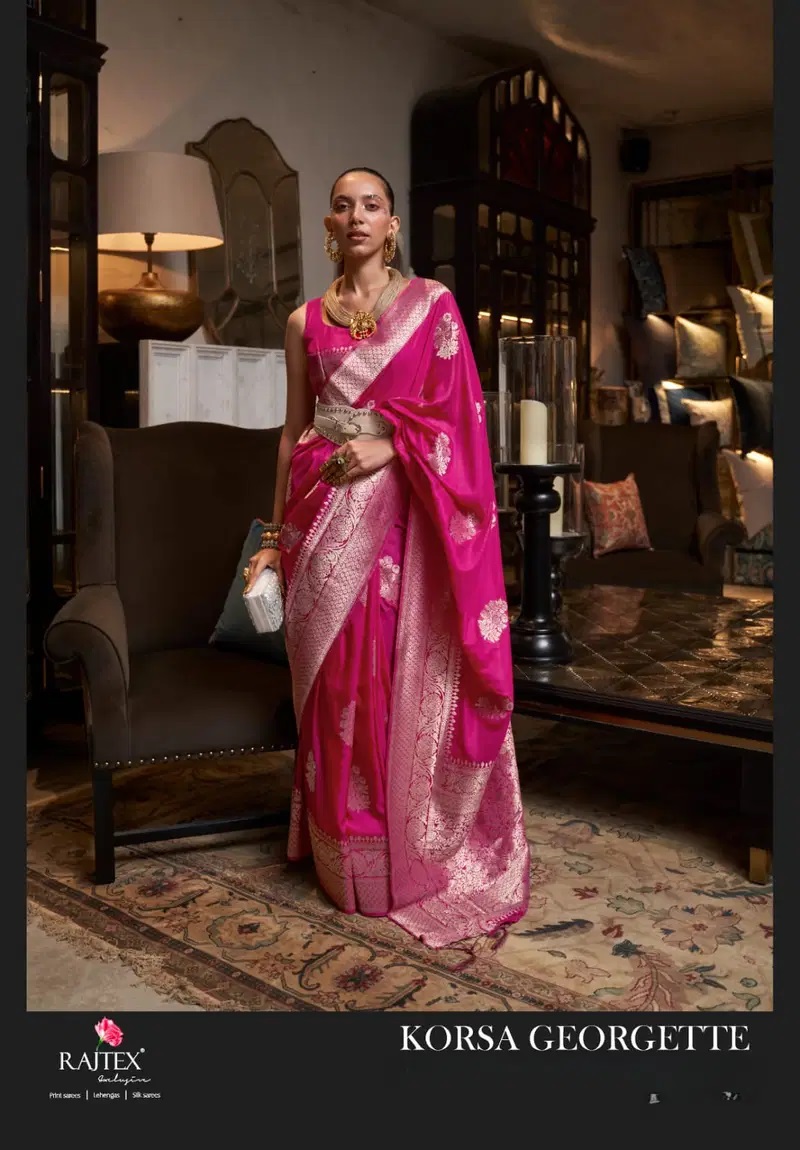 Rajtex Korssa Georgette Khadi Handloom Saree Collection
