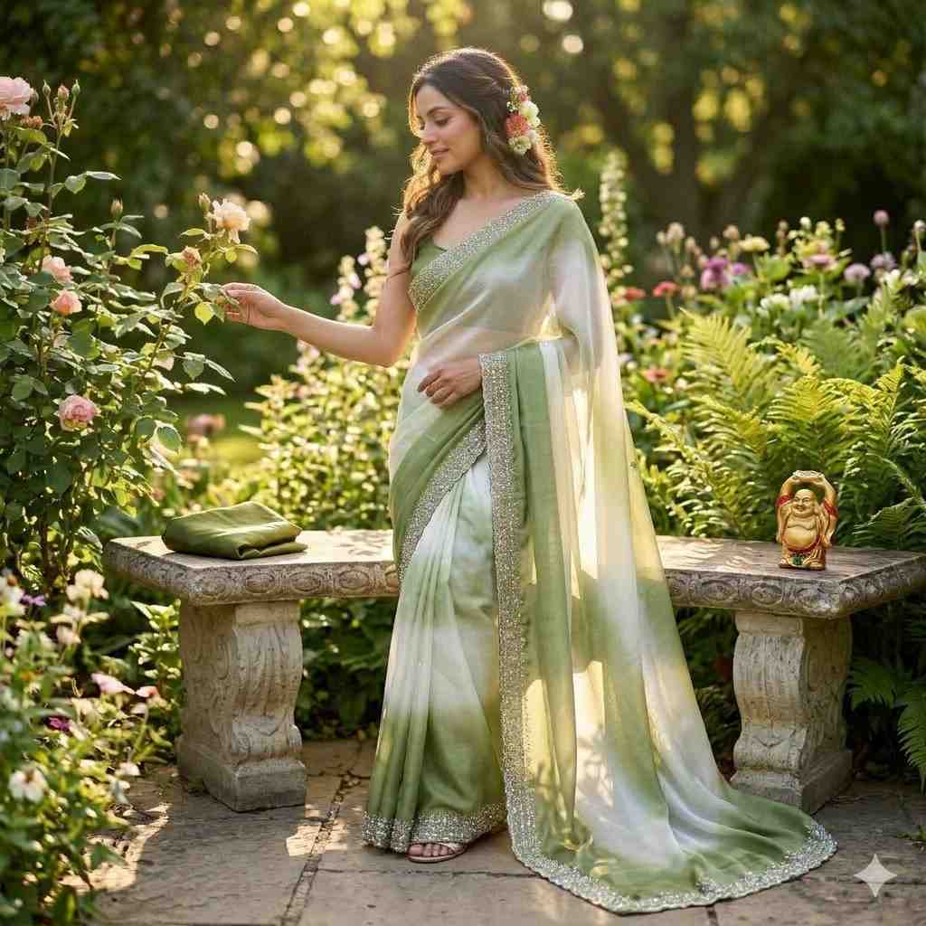 Kc 930 Space SIlk Jarkan Worked Designer Saree Collection