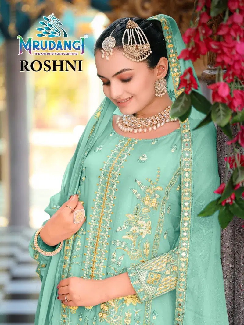 Mrudangi Roshni Embroidered Salwar Kameez Collection