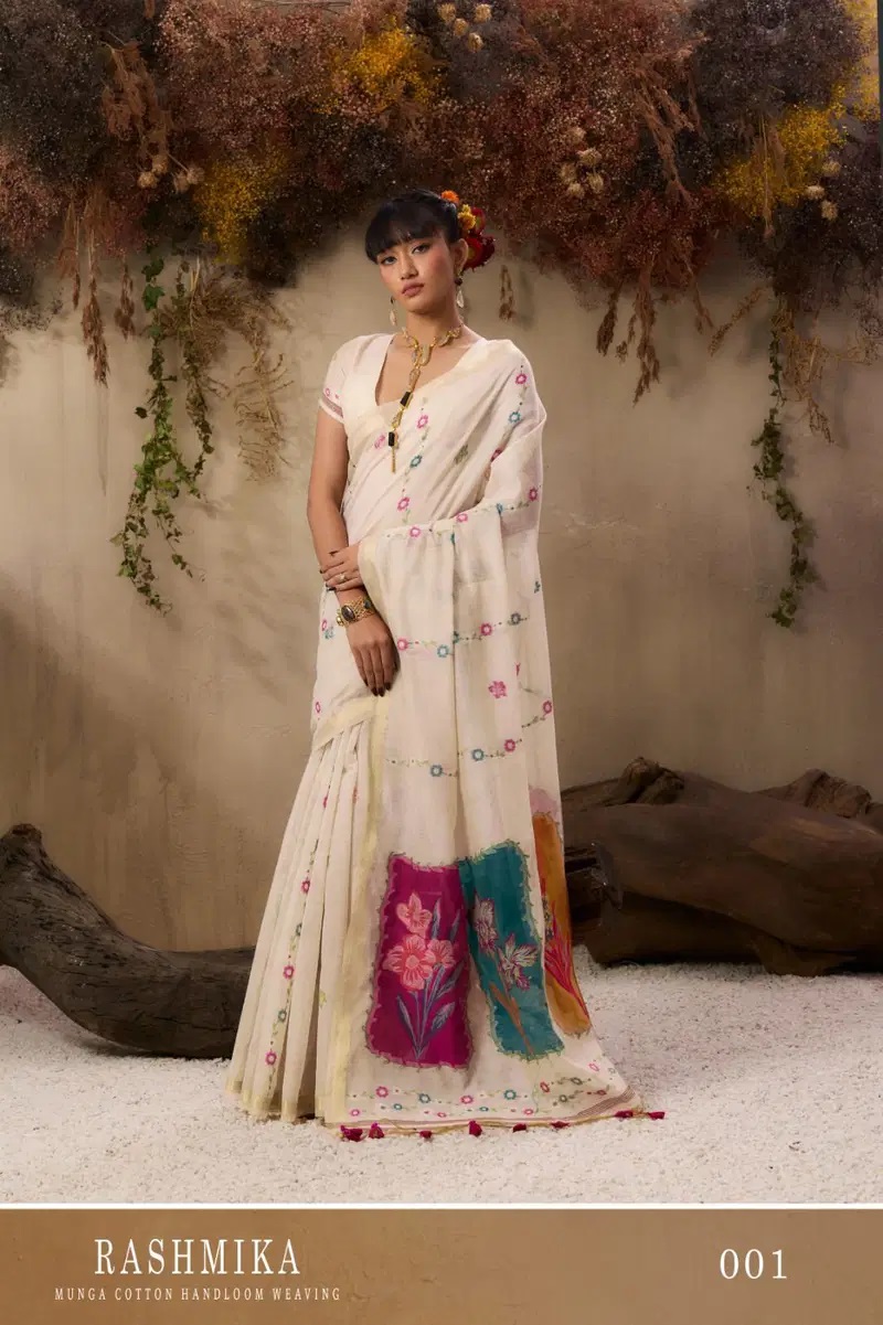 Rashmika 001 To 004 Munga Traditional Cotton Saree Collection
