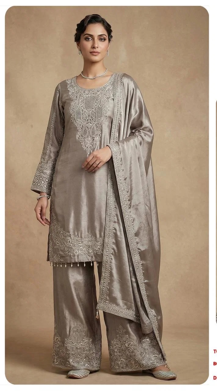 Zorista 10089 A To D Chinon Silk Pakistani Salwar Kameez