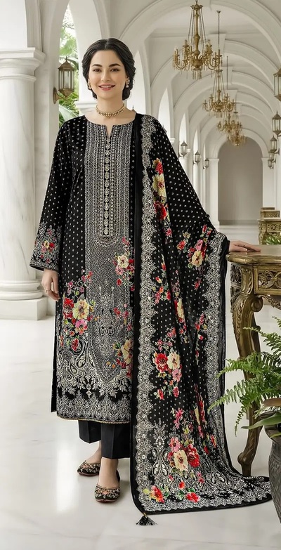 Shree Kt 348 Viscose Muslin Pakistani Salwar Kameez
