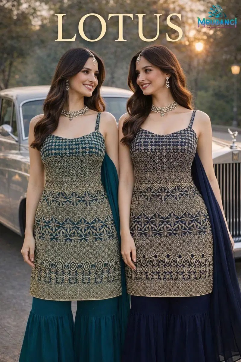 Mrudangi Lotus Embroidered Salwar Kameez Collection