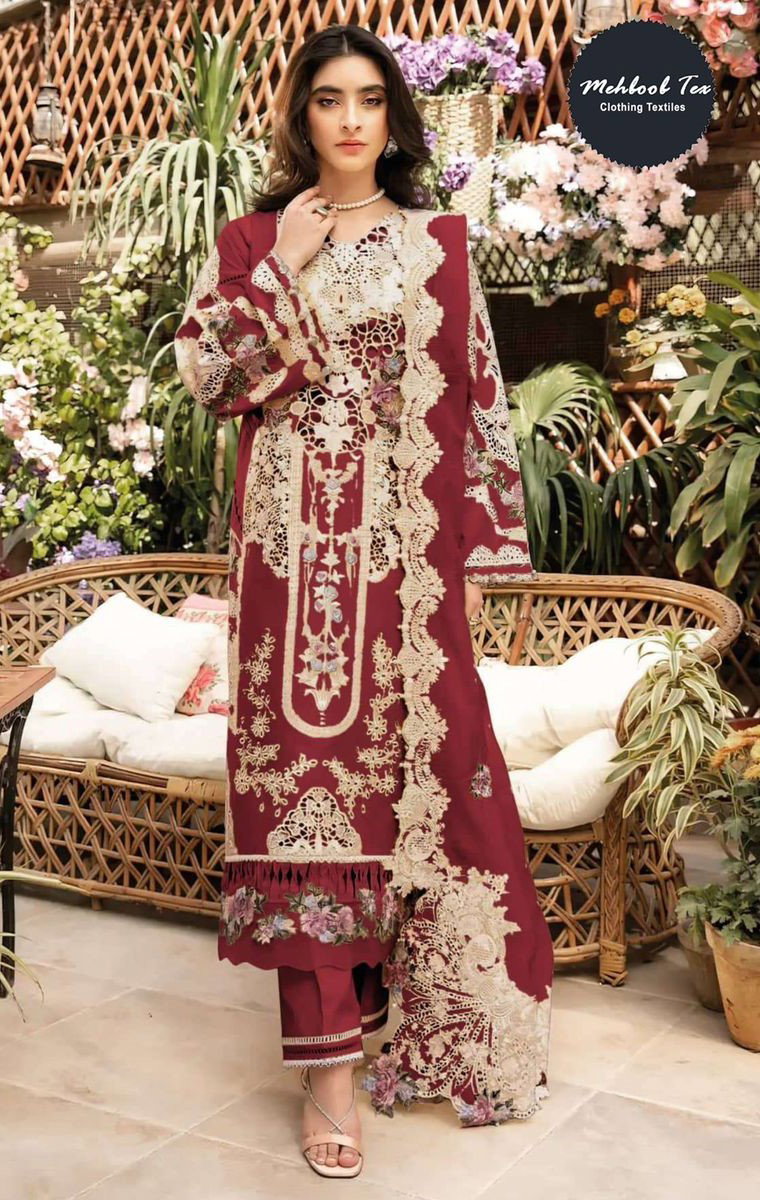 Mehboob Tex 1986 A To B Cambric Cotton Pakistani Salwar Kameez