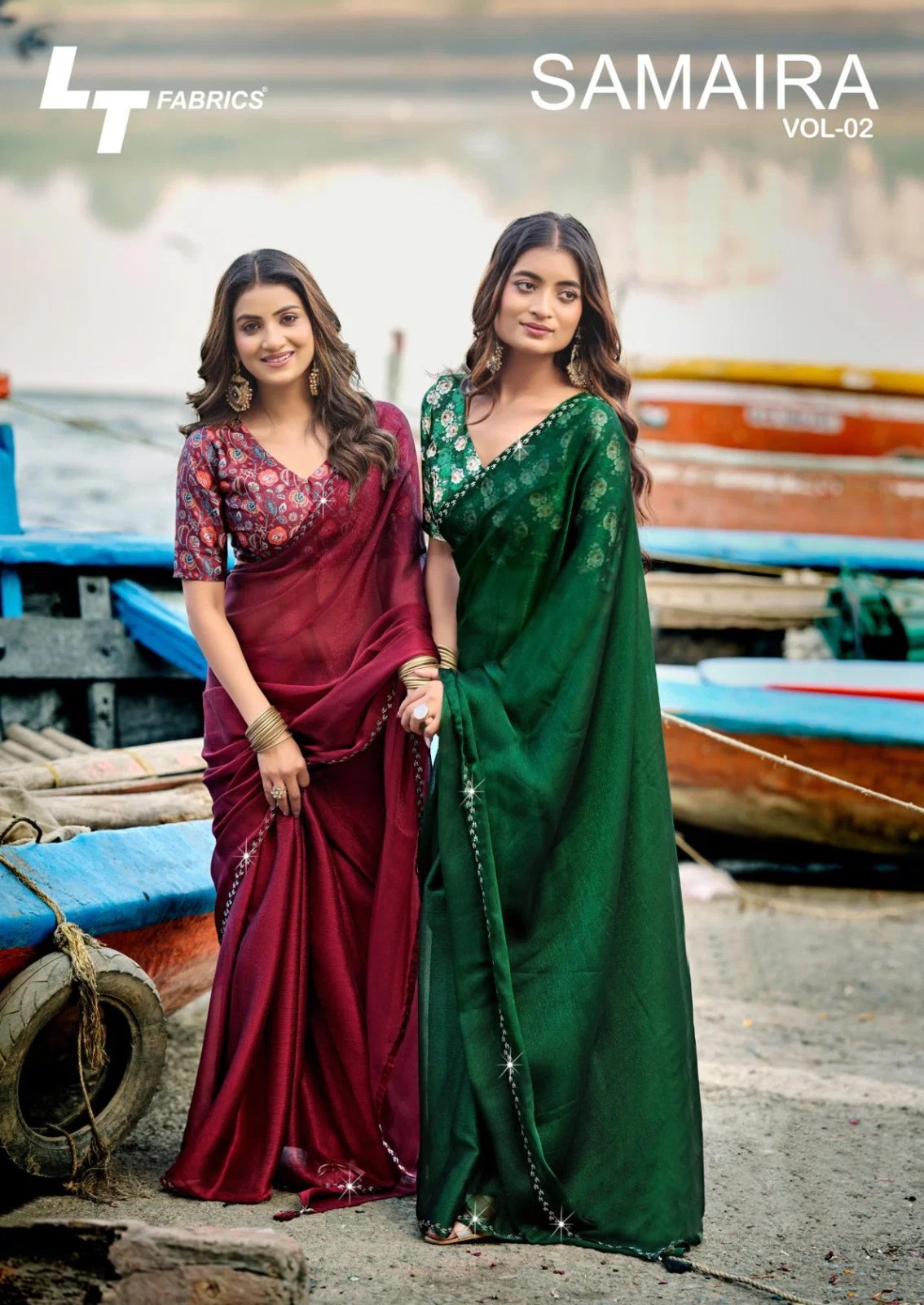 Lt Samaira Vol 2 Soft Sparkle Swarovski Work Saree Collection