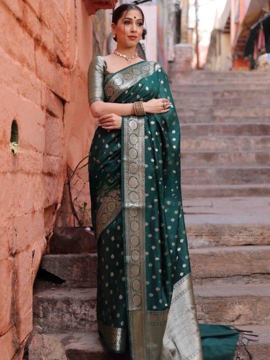 Soft Silk 7000 Lichi Silk Traditional Saree Collection