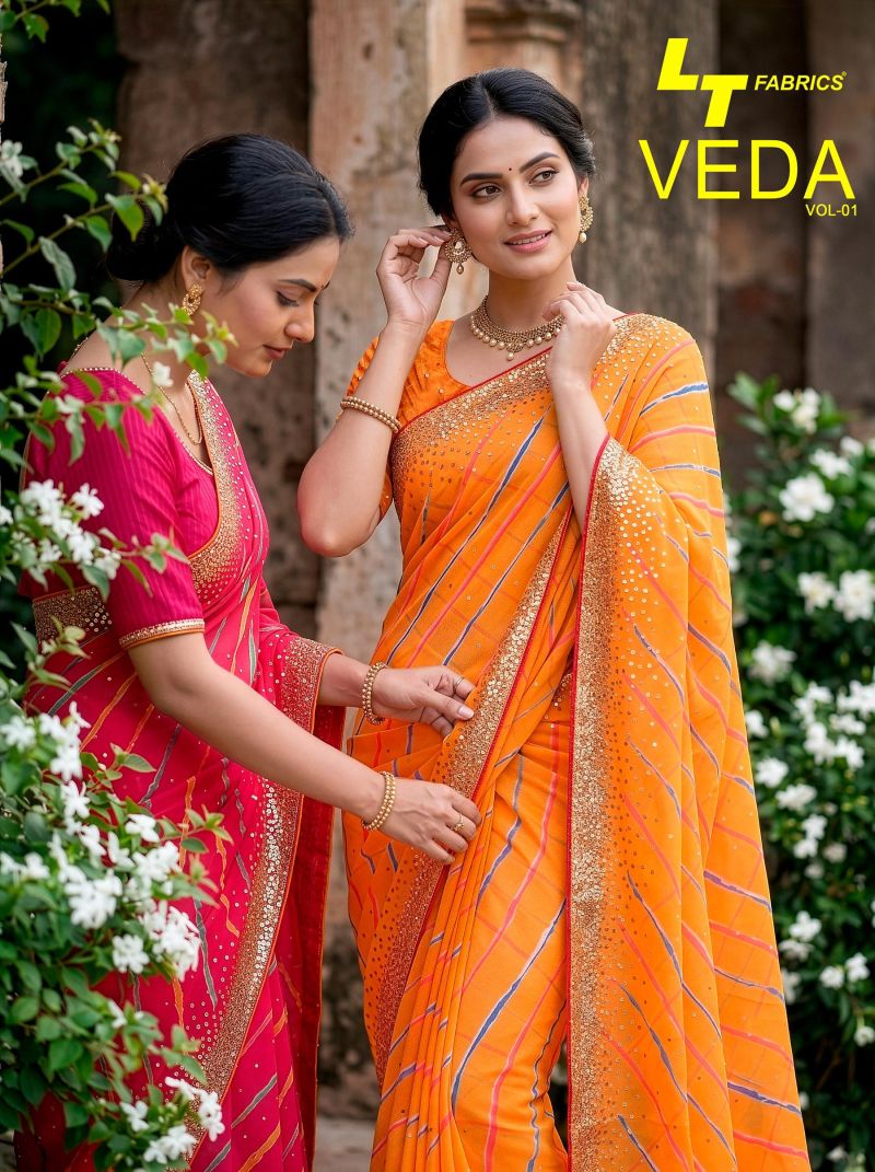 Lt Veda Vol 1 Festive Wear Handwork Saree Collection