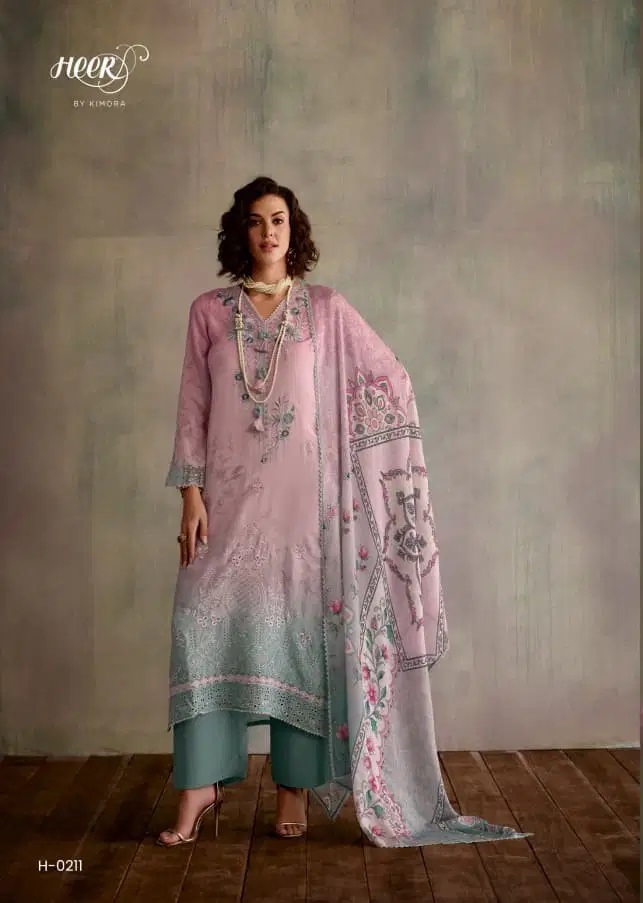 Kimora Starlight Maslin Embroidered Designer Salwar Suits Collection