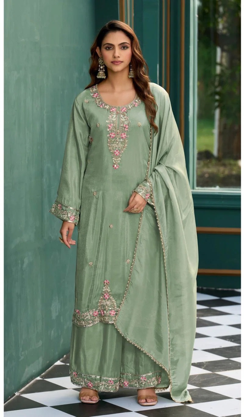 Deepsy D 3553 Tissue Beads Work Readymade Salwar Kameez Collection
