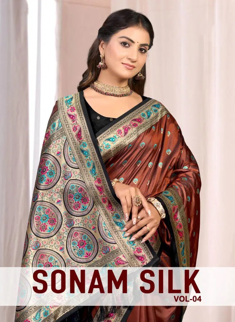 Bunawat Sonam Silk Vol 4 Soft Silk Traditional Saree Collection