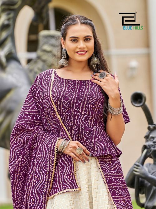 Blue Hills Bandhej Navratri Designer Lehenga Choli Collection