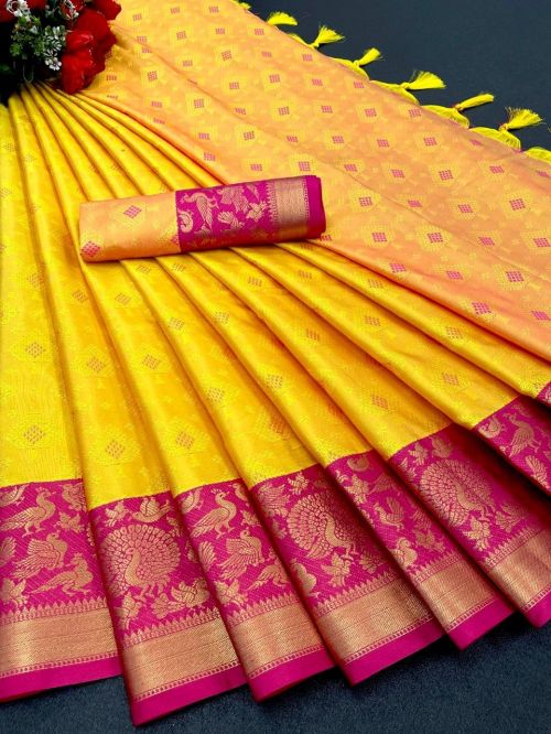 Aab Tansui Bird Designer Kanchivaram Silk Saree Collection