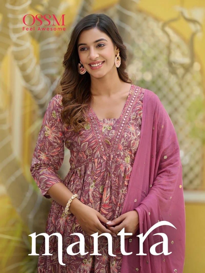 Ossm Mantra Premium Chanderi Kurti Pant With Dupatta Collection