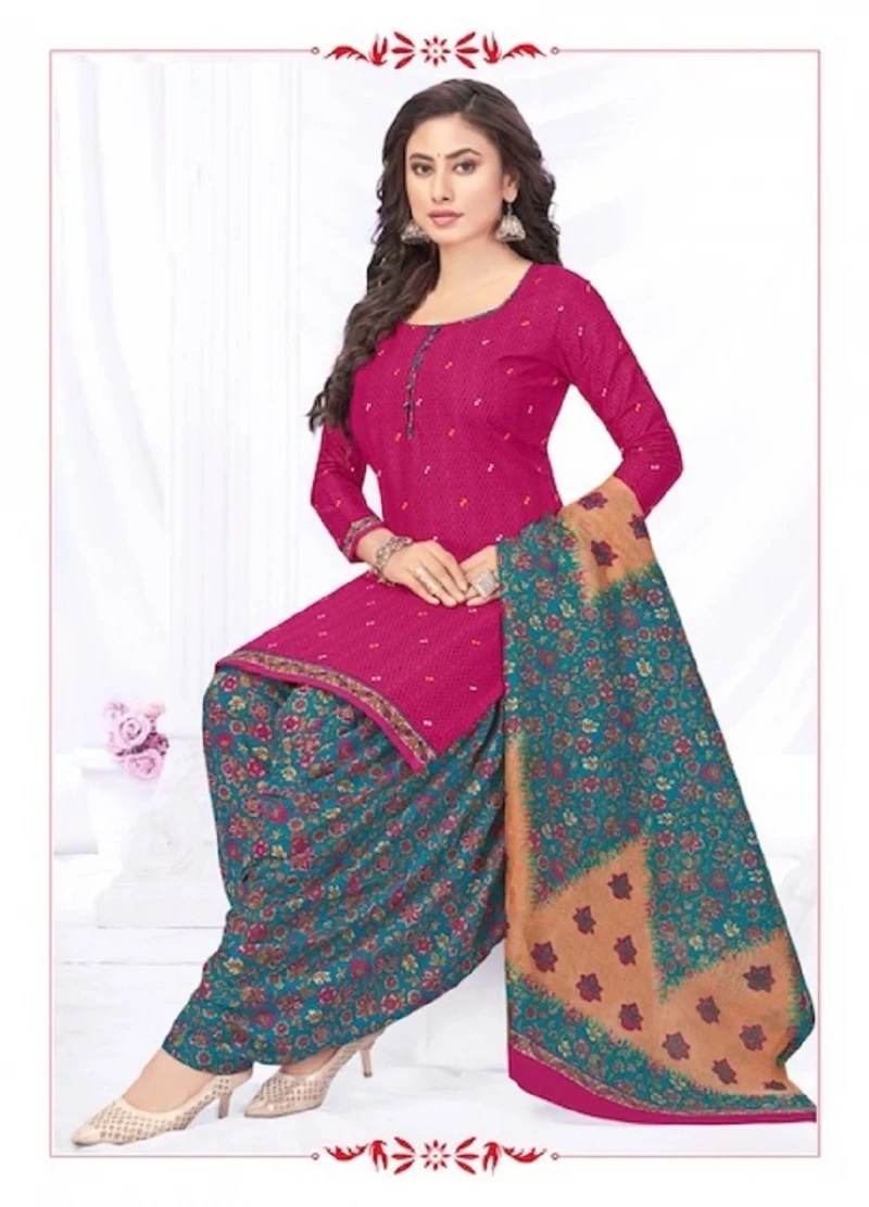 Sidhi Vinayak Pankhi Vol 9 Patiyala Dress Material Cotton