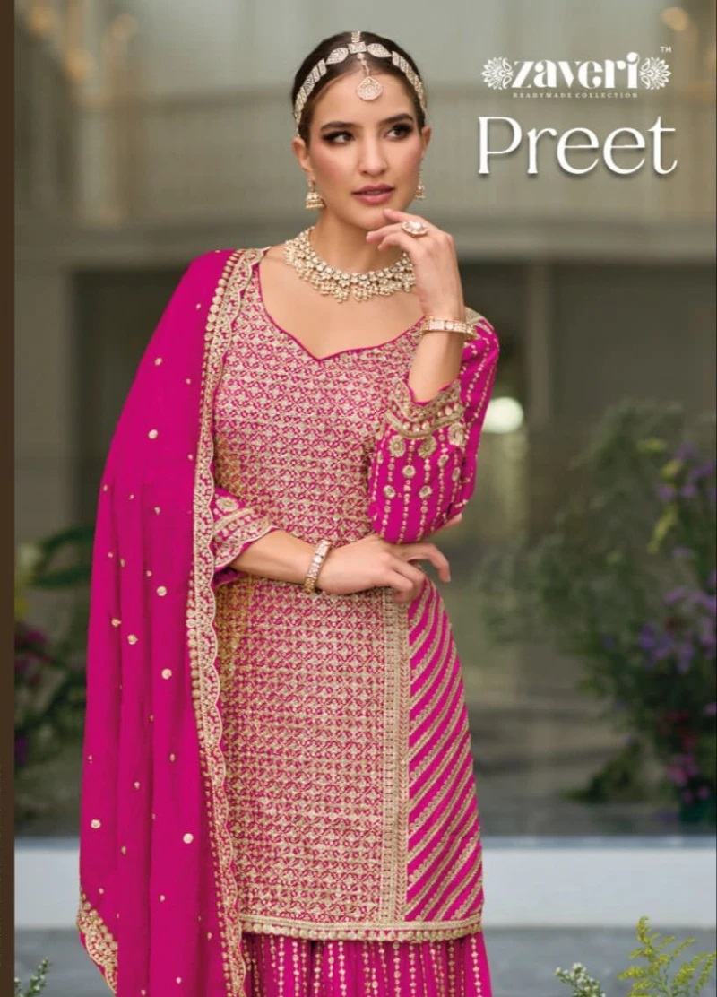 Zaveri Preet Premium Embroidery Designer Full Stitched Salwar Suite Collection
