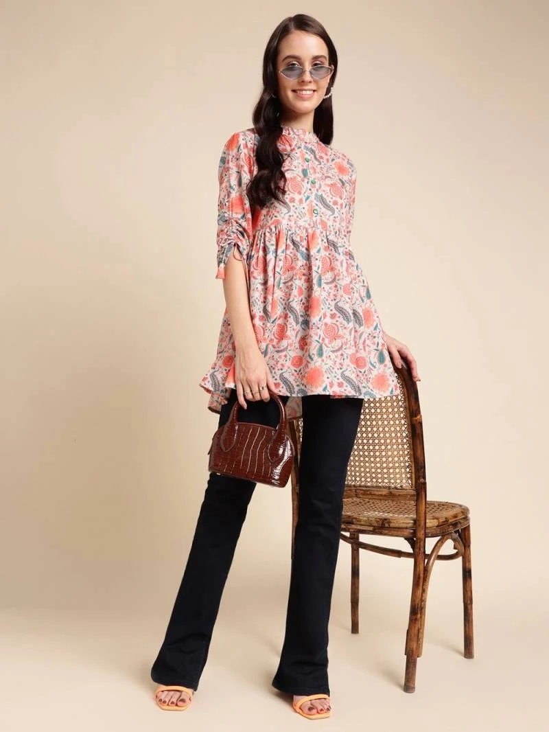Tarini Vol 6 Stylish Printed Short Tops New Collection