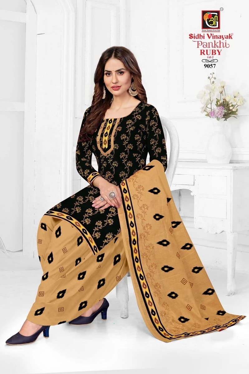 Pankhi Ruby Vol 2 By Sidhi Vinayak Cotton Dress Material Collection
