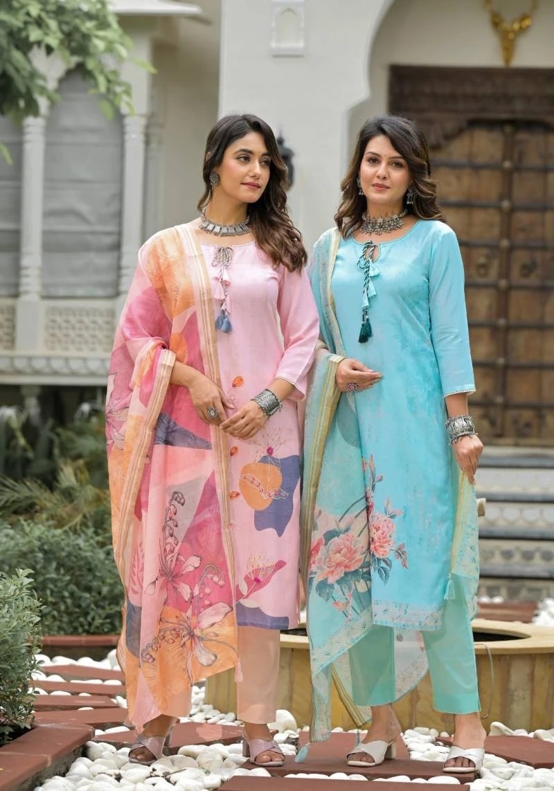 Label Khoj 9751 And 9752 Designer Kurti Bottom With Dupatta