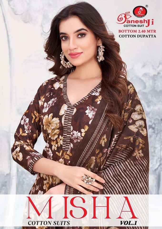 Ganeshji Misha Vol 1 Cotton Dress Material
