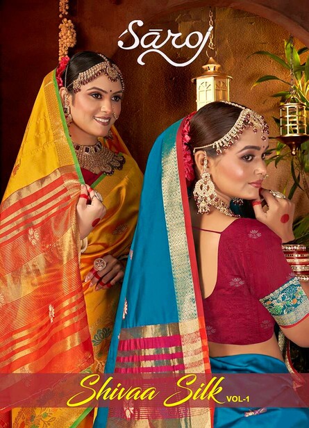 Saroj Shivaa Silk Vol 1 Festive Wear Silk Saree Collection