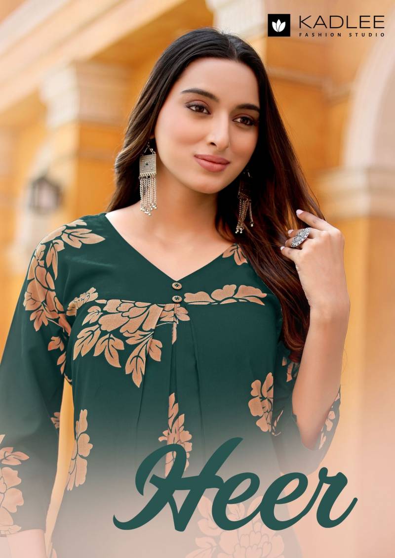 Kadlee Heer Printed Kurti With Bottom Collection