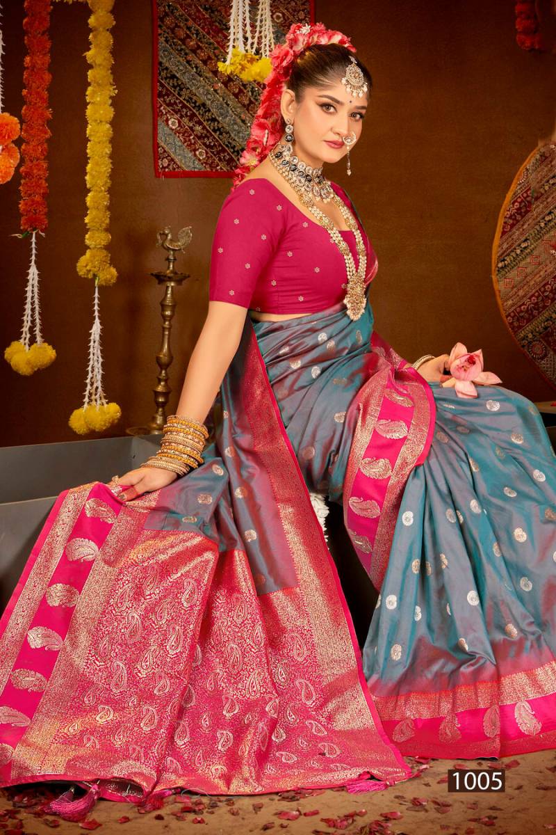 Saroj Laxmi Punjan Silk Vol 1 Traditional Wear Silk Saree Collection