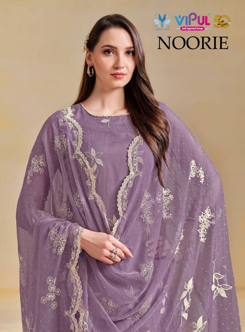 Vipul Noorie Soft Organza Designer Salwar Suits Collection