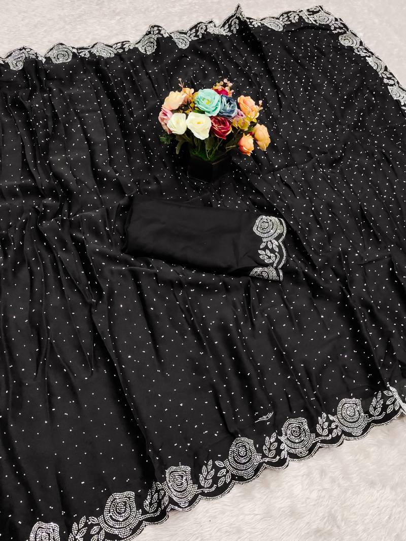 Hp Series 525 Diamond Work Designer Saree Collection