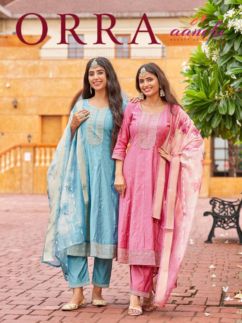 Aanchi Orra Vol 2 Anarkali Kurti Bottom With Dupatta Collection