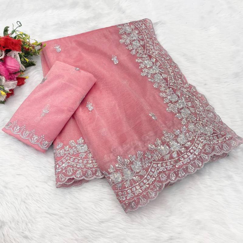 Vt 741 T Soft Embroidery Designer Saree Collection