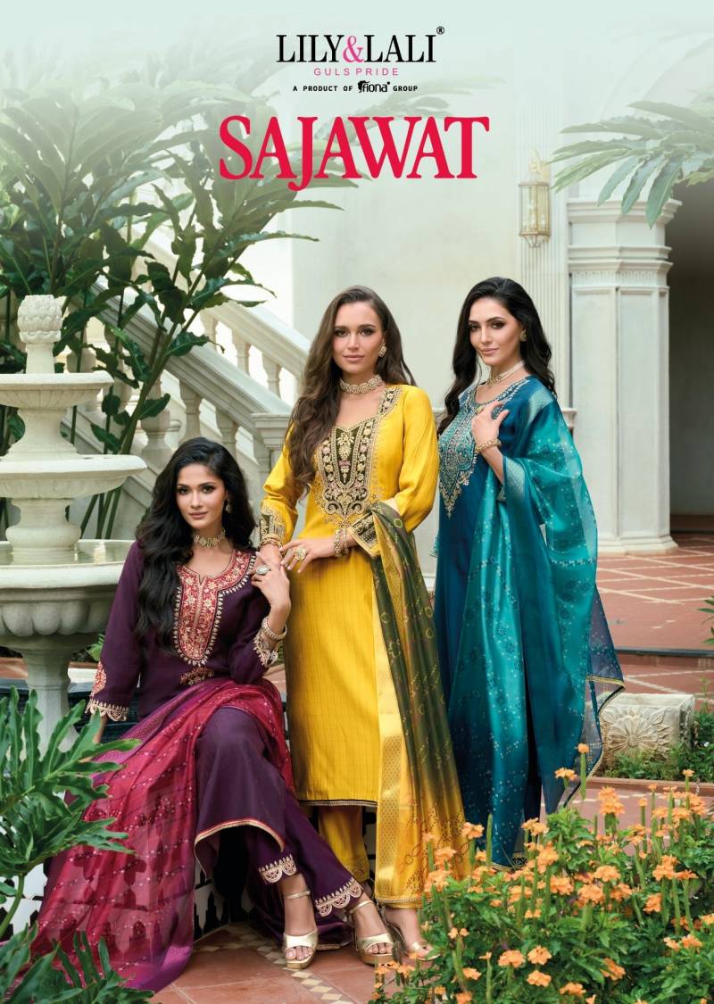 Lily And Lali Sajawat Designer Kurti Bottom With Dupatta