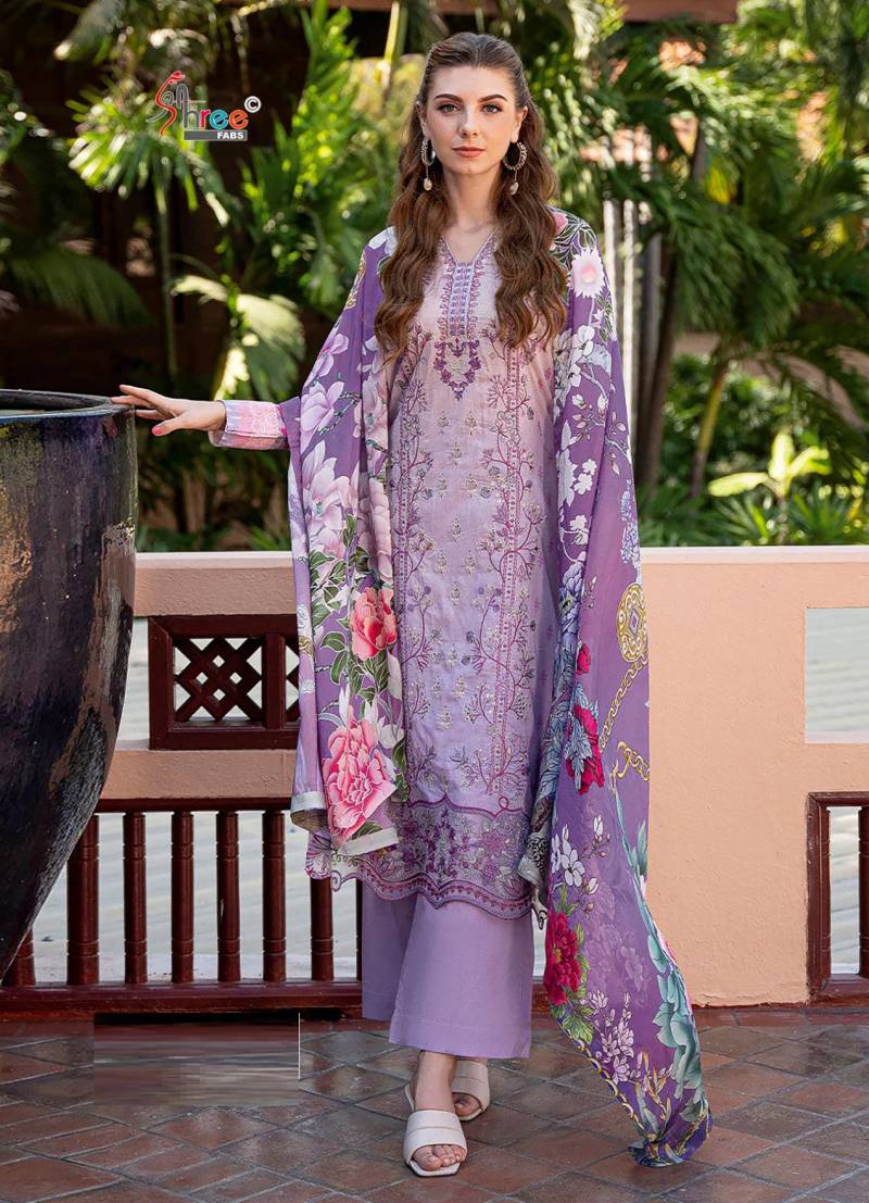 Shree Chevron Premium Collection Vol 11 Pakistani Suits Chiffon Dupatta