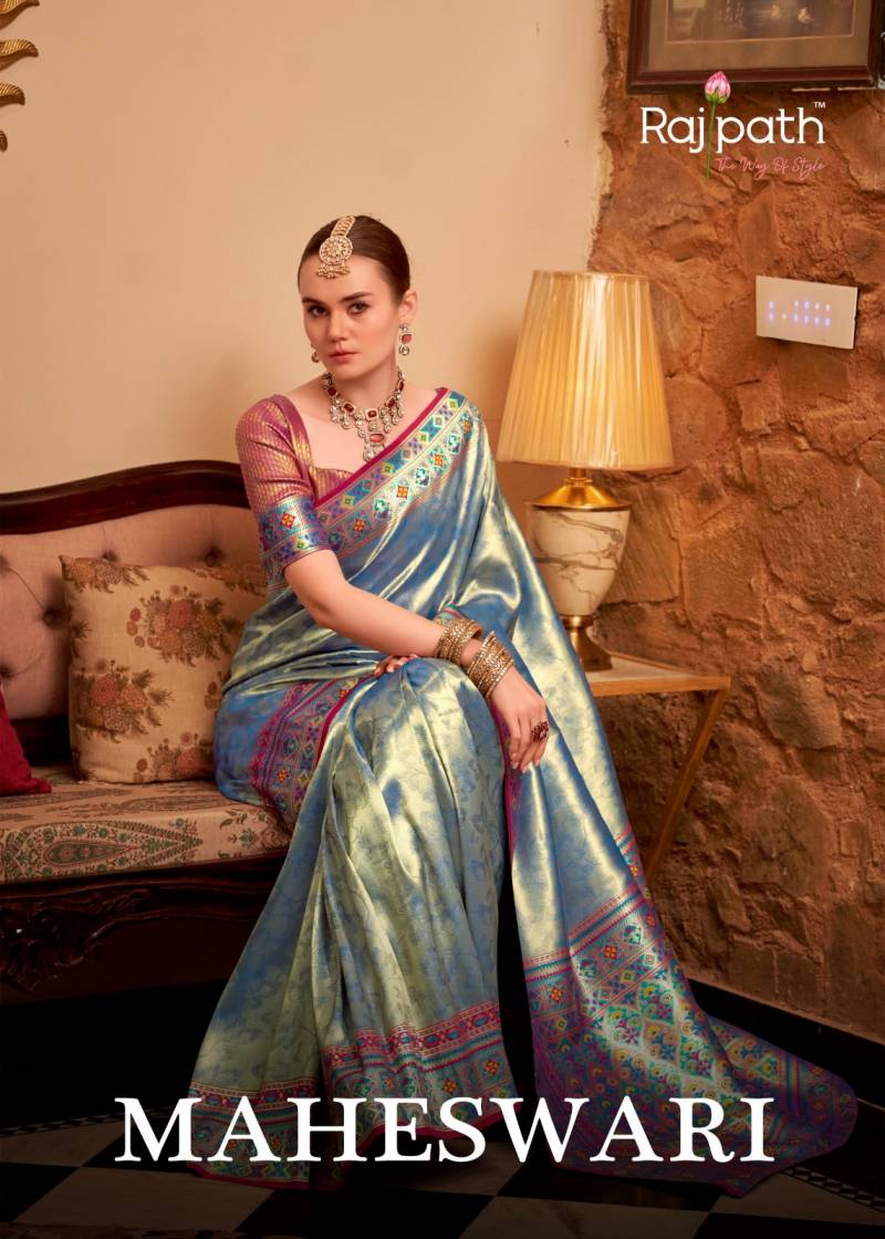 Rajpath Maheswari Tissue Silk Wedding Wear Saree Collection