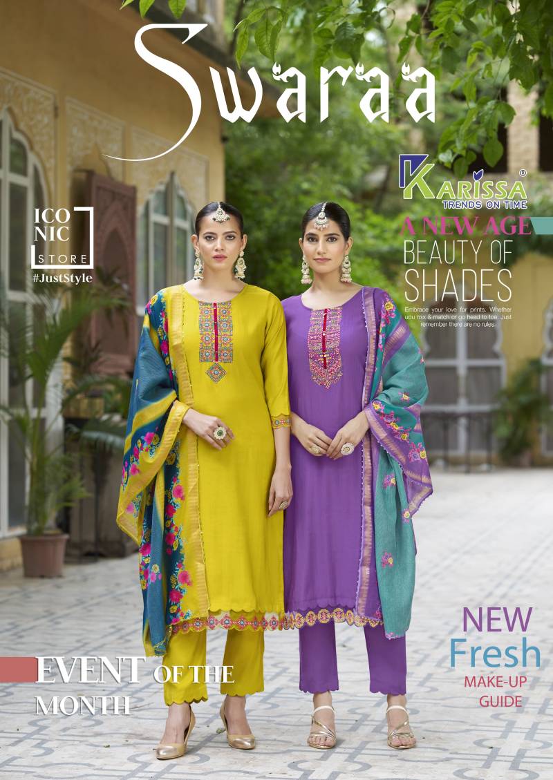 Karissa Swaraa Viscose Designer Kurti Bottom With Dupatta