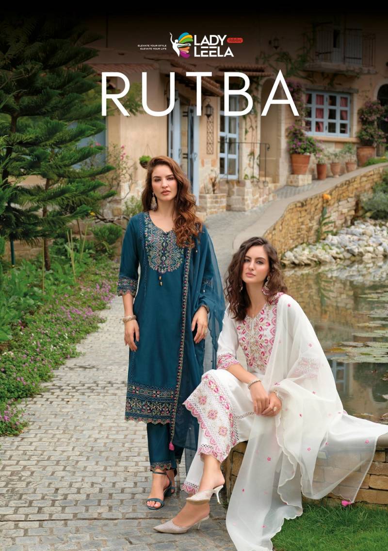 Lady Leela Rutba Silk Designer Kurti Bottom With Dupatta Collection
