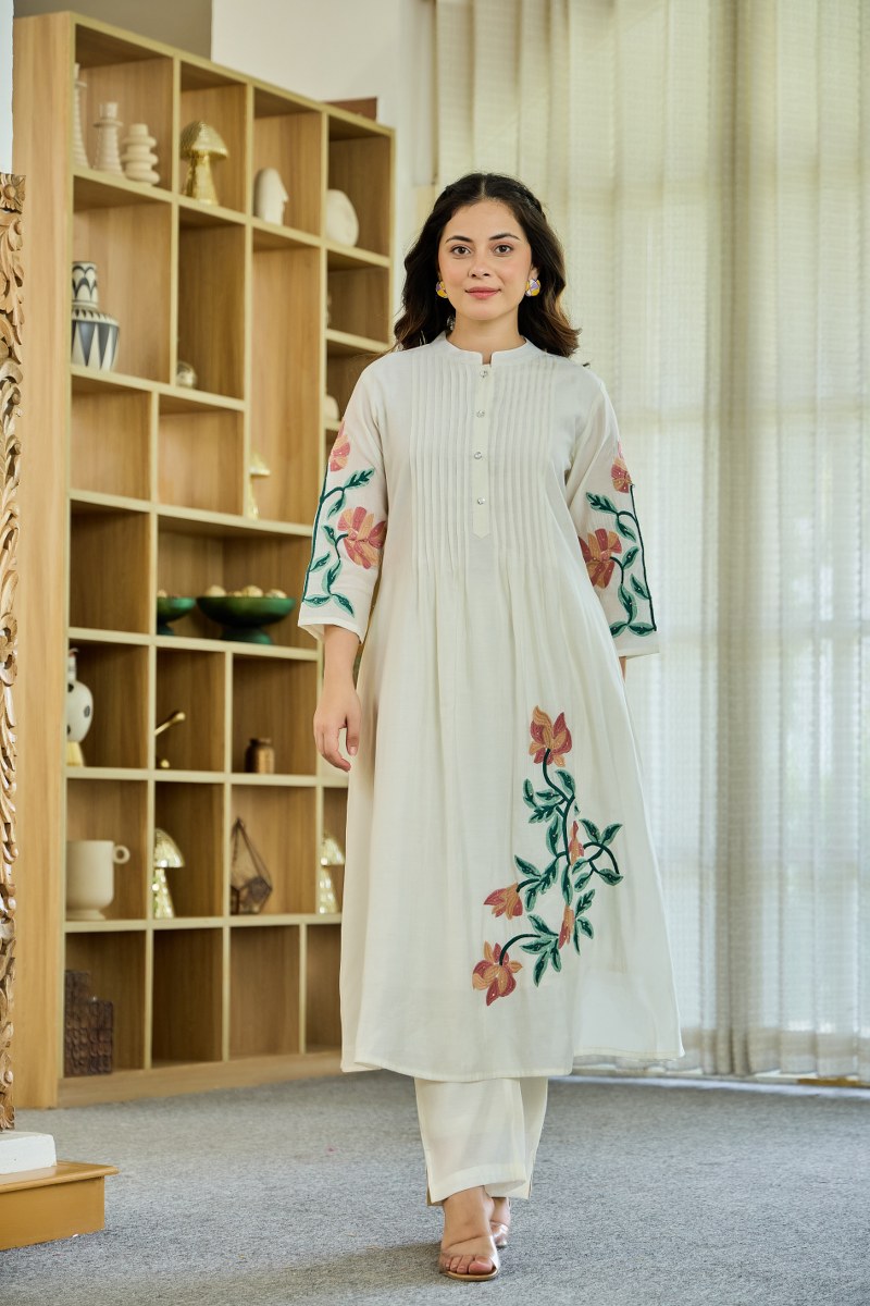 Naisha K 208 Embroidered Kurti WIth Bottom Collection