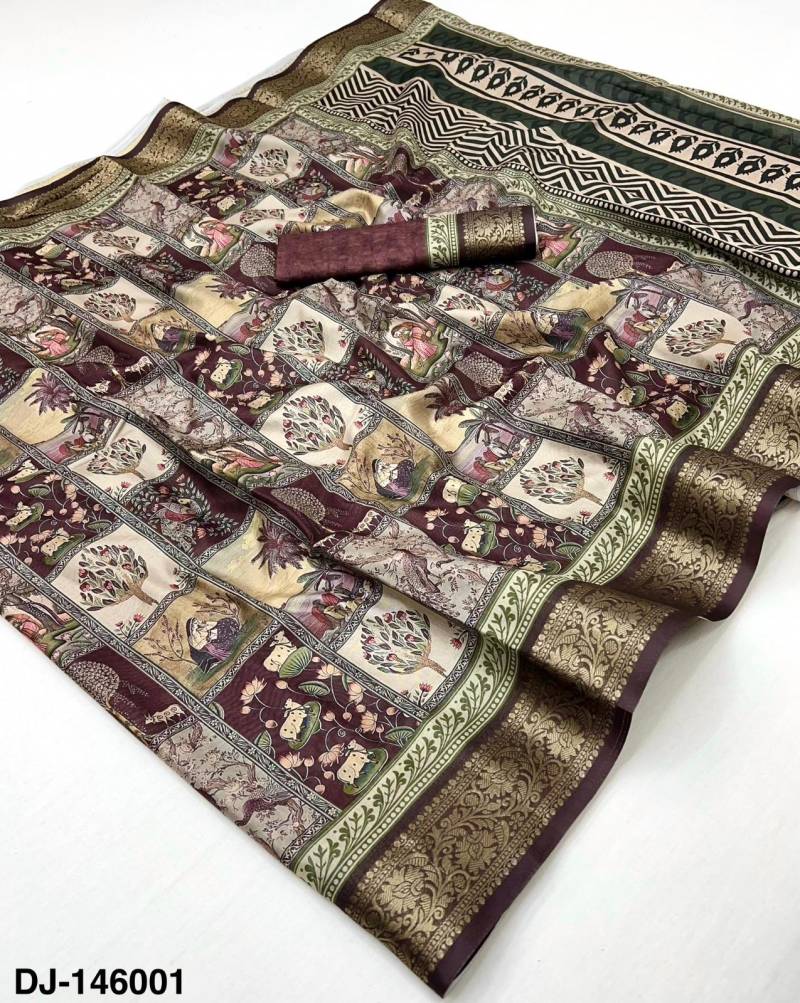 Rajyog Dola Jaquard Vol 8 Printed Silk Saree Collection