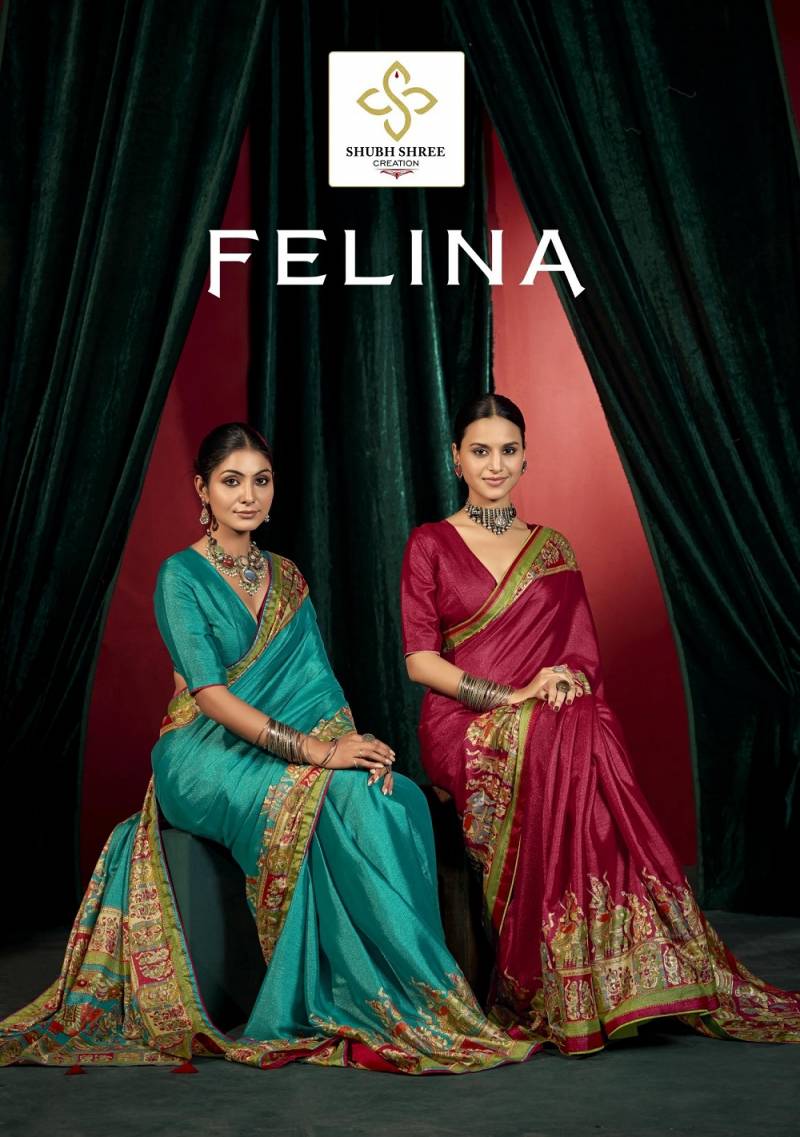 Shubh Shree Felina Traditional Wear Printed Sarees Collection
