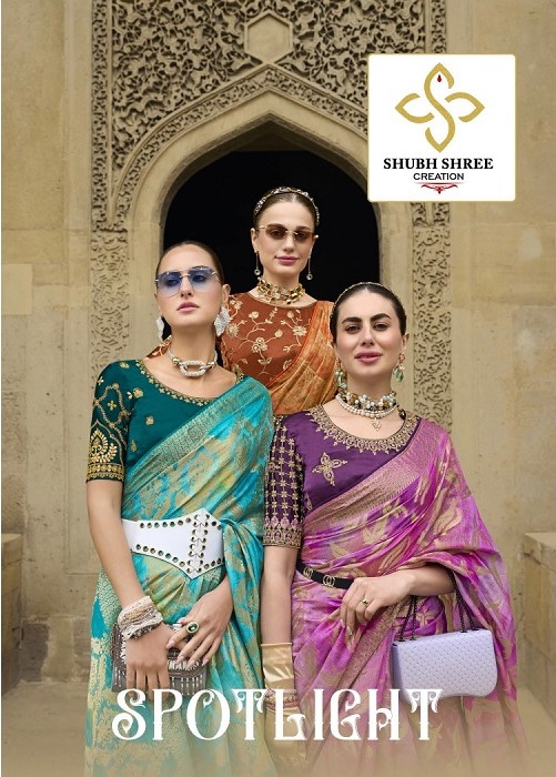 Shubh Shree Spotlight Embroidered Designer Saree Collection