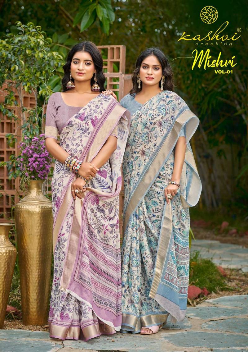Kashvi Mishri Vol 1 Casual Wear Printed Saree Collection