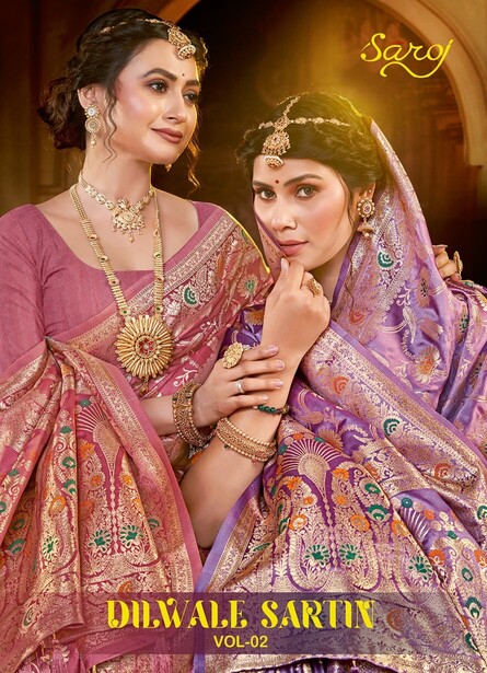 Saroj Dilwale Satin Vol 2 Premium Silk Wedding Saree Collection