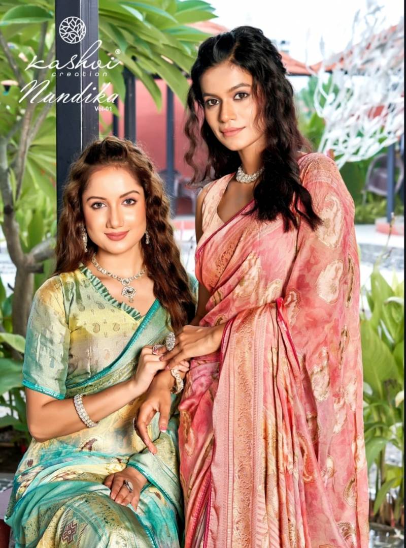 Kashvi Nandika Vol 1 Brasso Traditional Saree Collection